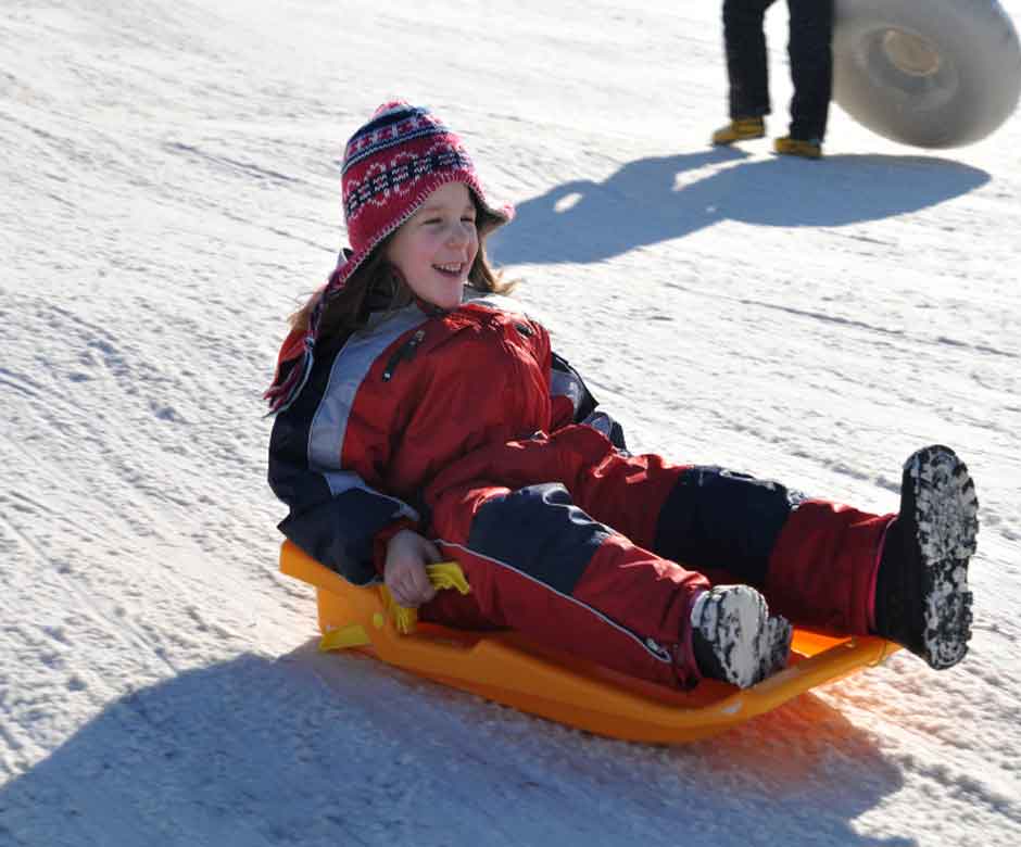 NJ Snow Sledding