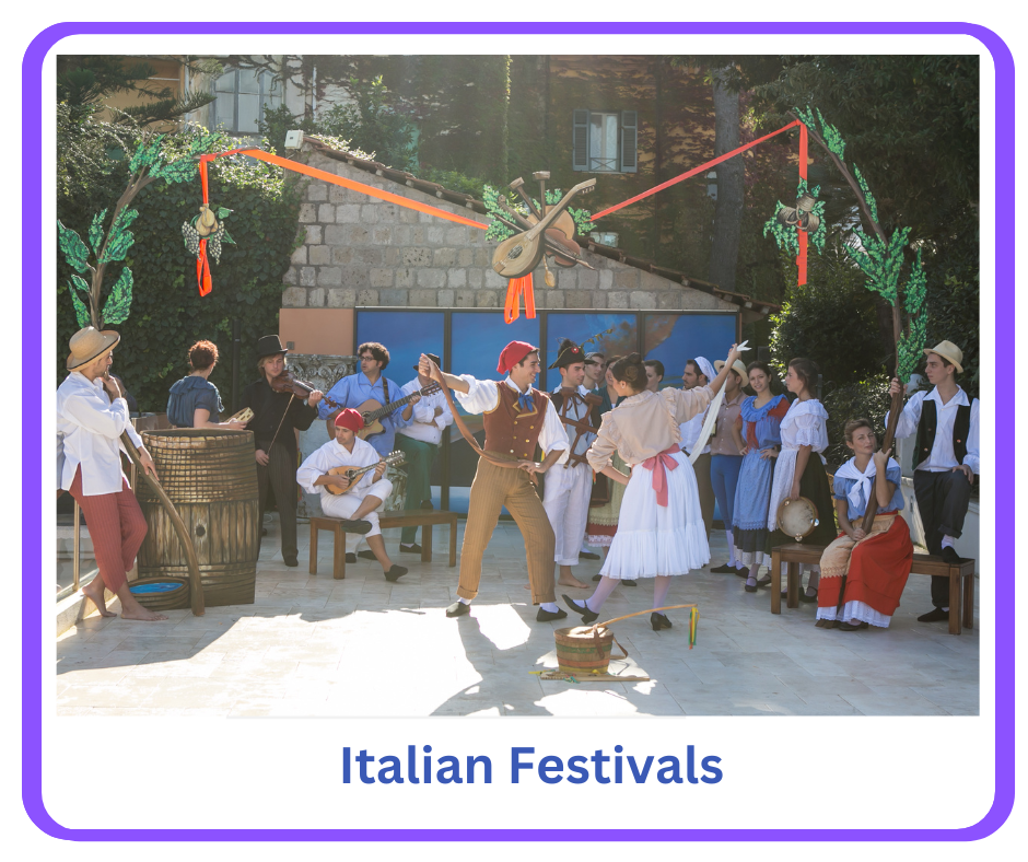 NJ Italian Feastivals. Celebrations of Italian culture, with music, food and dancing