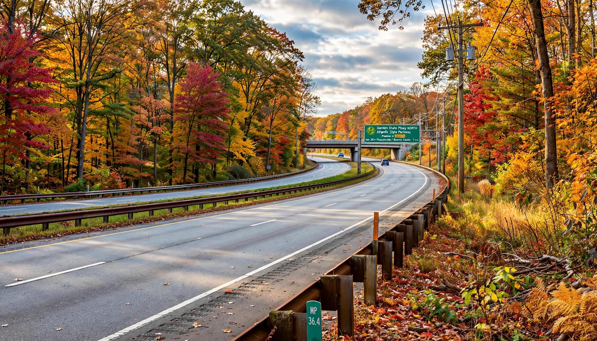 Garden State Parkway, NJ Fall Scenic Drive Garden State Parkway, NJ Fall Scenic Drive