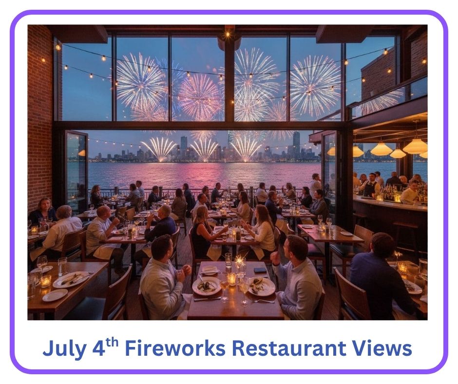 NJ restaurants with July 4th fireworks views
